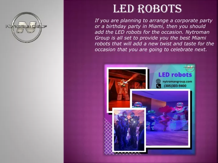 led robots