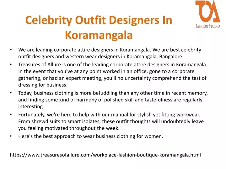 celebrity outfit designers in koramangala