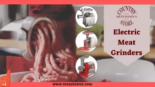 User-friendly Electric Meat Grinders