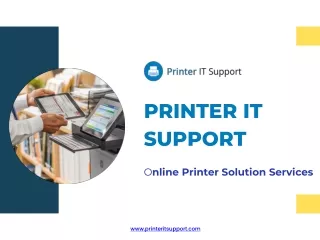 Printer IT Support - Online Printer Solution Services
