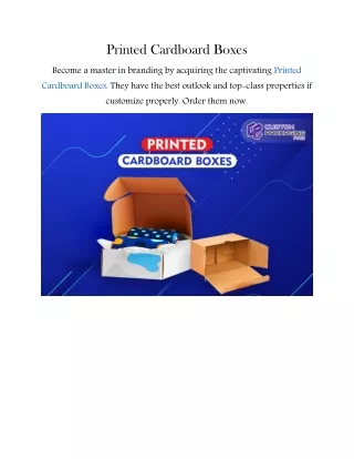 printed cardboard boxes