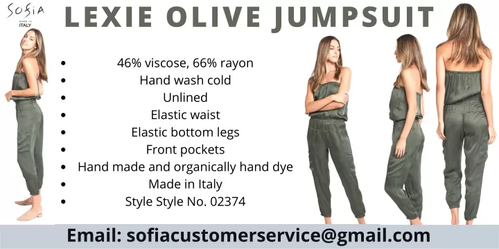 lexie olive jumpsuit