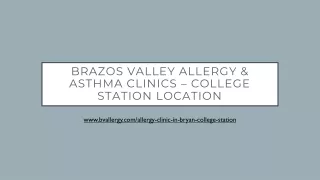 Brazos Valley Allergy & Asthma Clinics – College Station