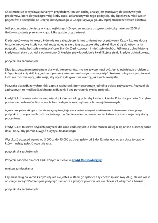 Znakomity przewodnik po Kredyty Konsolidacyjne