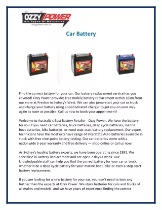 car battery