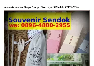 Souvenir Sendok Garpu Sumpit Surabaya 089Ꮾ·Ꮞ880·2955[WA]Souvenir sendok garpu su