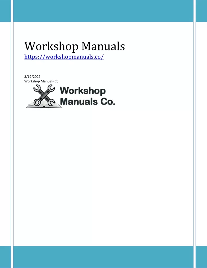 workshop manuals https workshopmanuals