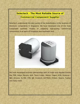 selectech the most reliable source of
