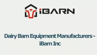 Dairy Barn Equipment Manufacturers - iBarn Inc-converted