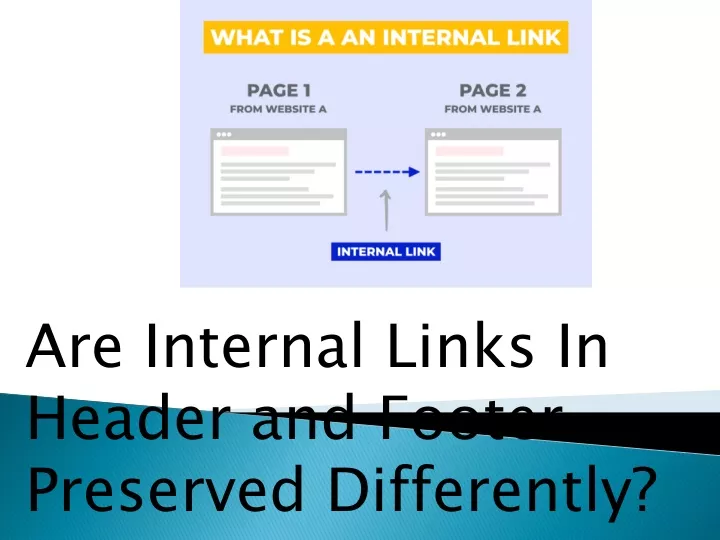 are internal links in header and footer preserved