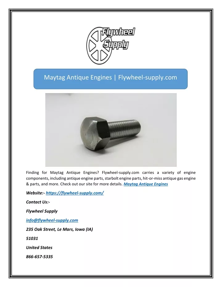 maytag antique engines flywheel supply com