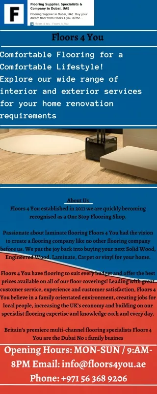 Laminate Flooring & Installation | Cheap Wood Flooring Dubai, UAE