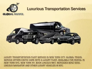 Luxury transportation fleet service in New York City