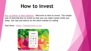 how to invest
