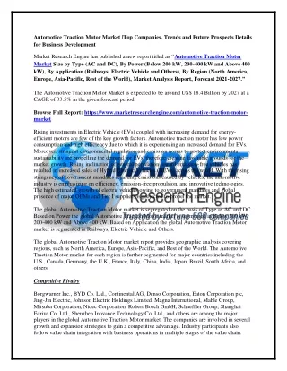 Automotive Traction Motor Market