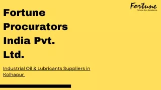 Industrial Oil & lubricants supplier in kolhapur