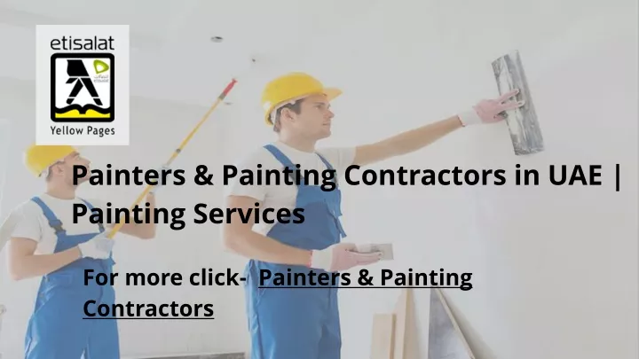 painters painting contractors in uae painting