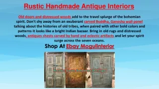Rustic Handmade Antique Interiors