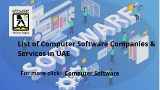 list of computer software companies services