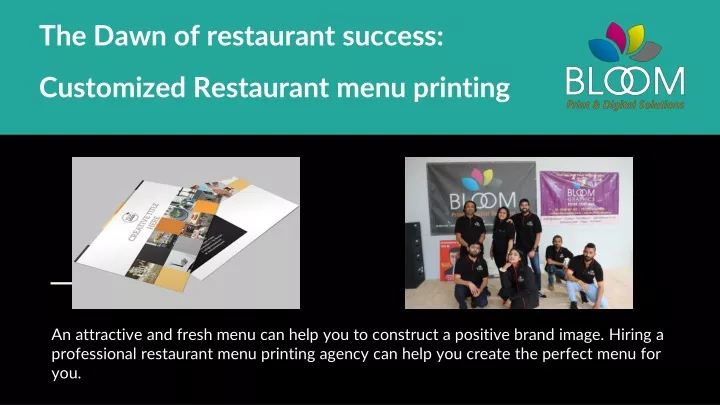the dawn of restaurant success customized restaurant menu printing