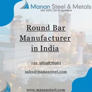 Top Quality Round Bar Manufacturer in India