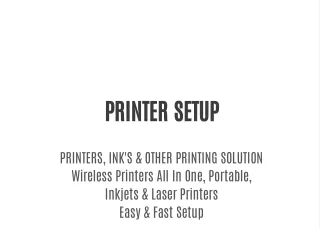 printer setup