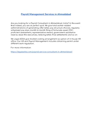 payroll management services in ahmedabad