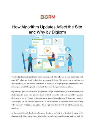 how algorithm updates affect the site