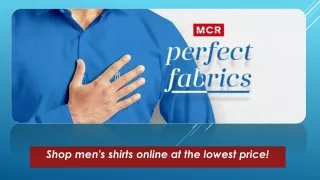 Shop men's shirt at lowest price