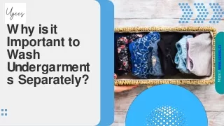 Why is it Important to Wash Undergarments Separately