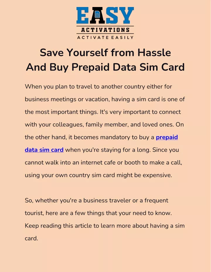 save yourself from hassle and buy prepaid data