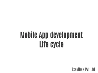 Mobile app development lifecycle