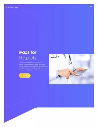 ipads for hospitals
