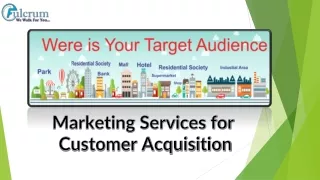 Marketing Services for Customer Acquisition