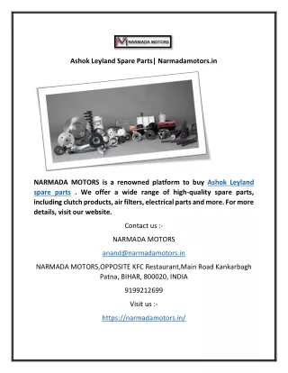 Ashok Leyland Spare Parts| Narmadamotors.in