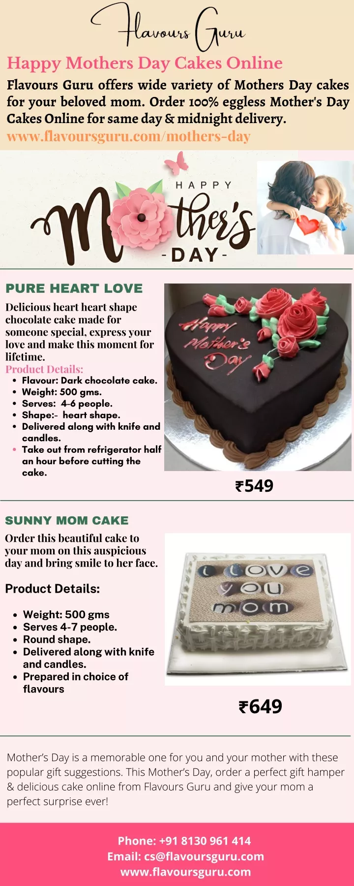 happy mothers day cakes online