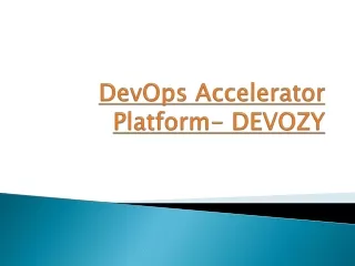 devops accelerator platform devozy