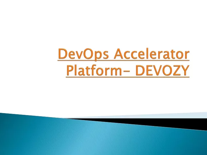 devops accelerator platform devozy