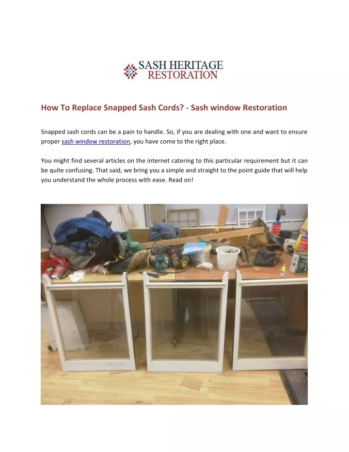how to replace snapped sash cords sash window