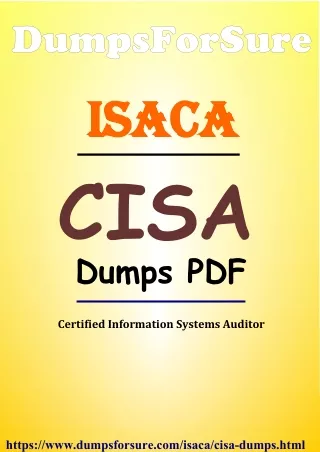 Reasonable price – Isaca CISA Exam PDF – Sale