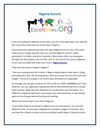 nigeria escorts