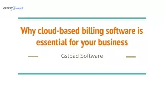 why cloud based billing software is essential for your business