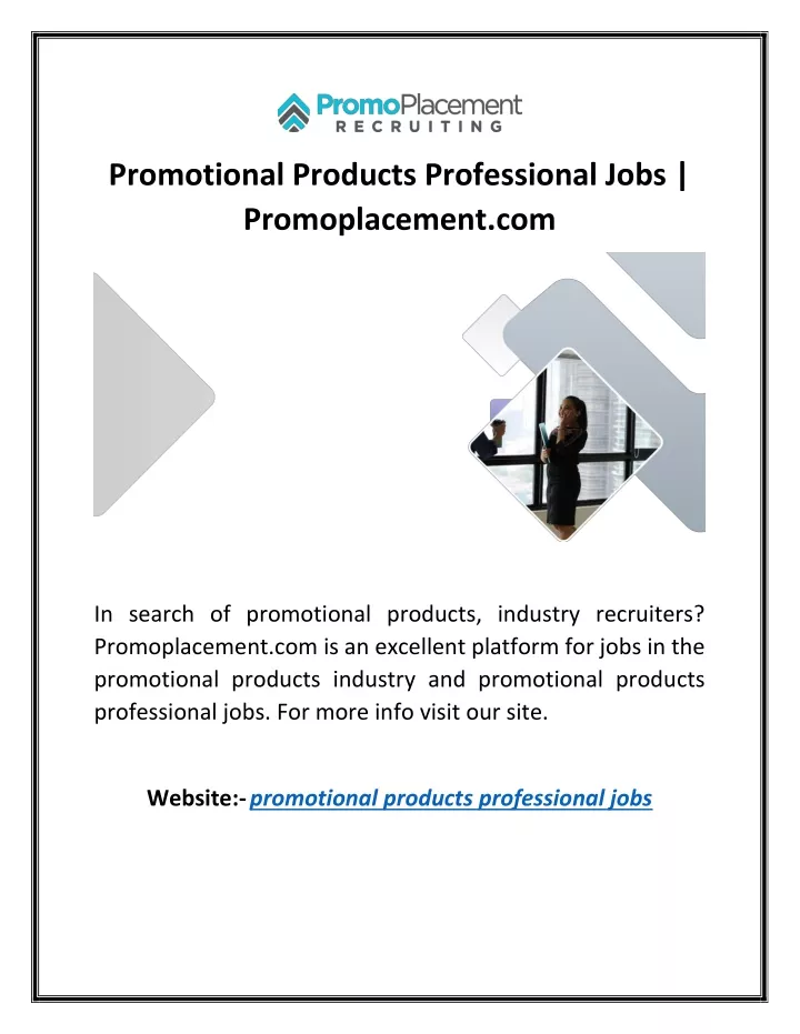 presentation products jobs