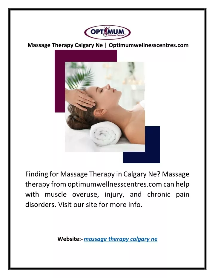 Ppt Massage Therapy Calgary Ne Powerpoint Presentation Id11222338