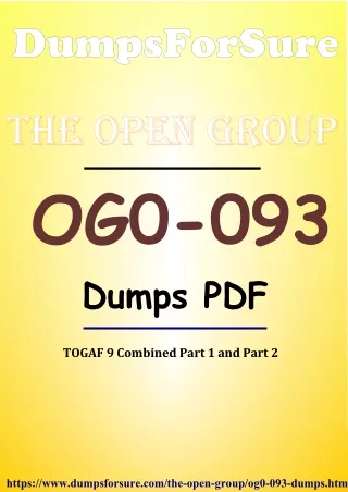 Collection of most asked Questions of OG0-093 Dumps – DumpsForsure