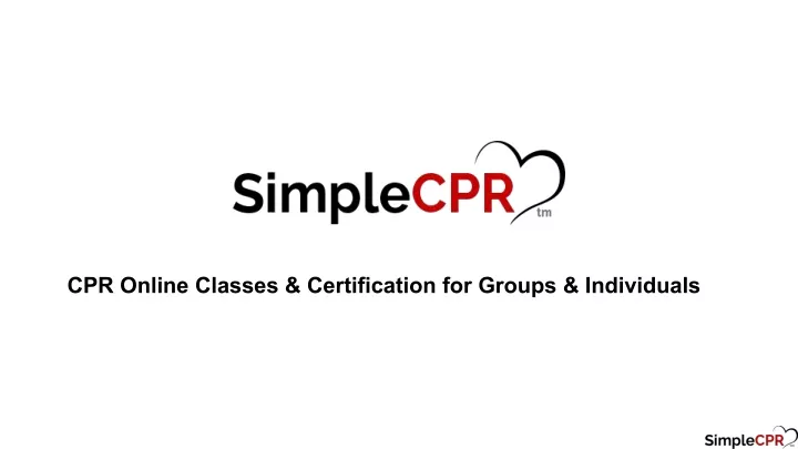 cpr online classes certification for groups
