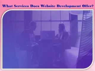 what services does website development offer