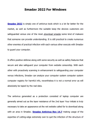 smadav 2022 for windows