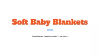 Soft Baby Blankets