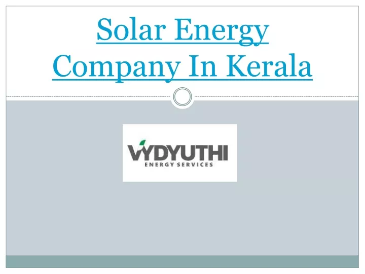 solar energy company in kerala